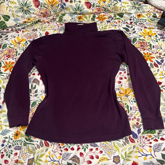 Eddie Bauer Tops - Eddie Bauer Women's Dark Purple Long Sleeve Turtleneck